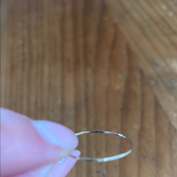 Catbird Threadbare Gold Stacking Ring - Picture 3 of 5